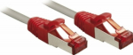 LINDY Patchkabel Cat6 CrossOver S/FTP grau/rot 10m
