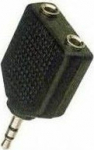 MicroConnect Adapter 3.5mm - 2x3.5mm M-F, Stereo