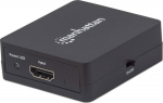 MANHATTAN 1080p 2-Port HDMI splitter power over USB schwarz