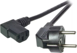 EFB Elektronik EFB Netzkabel Schutzkontakt 90&deg;-C13 90&deg;,sw,5.0m,3x1.0mm