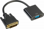 Adapter AV Akyga DVI-D - D-Sub (VGA) czarny (AK-AD-50)