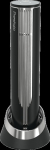 Prestigio Maggiore, smart wine opener, 100% automatic, opens up to 70 bottles without recharging, foil cutter included, premium design, 480mAh battery, Dimensions D 48*H228mm, black + silver color