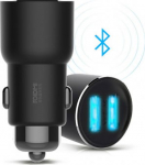 Roidmi 3S Car Charger with FM Transmitter, Bluetooth, Black Color