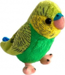 Beppe Mascot green-blue wavy parrot 13 cm