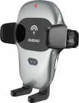 Dudao Dudao car holder with built-in Qi wireless charger 15W szary (F20xs)