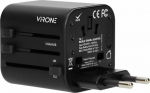 Orno GOworld universal travel adapter for over 200 countries of the world, 100-240V, 8A,TA-1