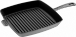 Staub Grillpfanne induktion quadratisch 26cm graphit-grau