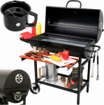 Toya LUND garden fireplace CHARCOAL GRILL WITH LID GRID 71x34.5cm