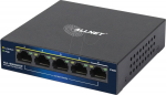 ALLNET Switch unmanaged Layer2&bull; 5x 1GbE&bull; PoE Budget 69W&bull; fanless&bull; - Switch - 0.1 Gbps