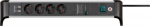 Brennenstuhl 1391020410 - 1.8 m - Indoor - angled - IP20 - Schwarz - Silber - 4 AC-Outputs