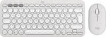 Log Logitech Wireless Keyboard+Mouse Pebble 2 Combo white