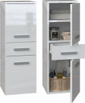Topeshop NEL V DDS BIEL POŁ bathroom storage cabinet White