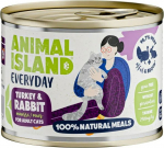 ANIMAL ISLAND Everyday Turkey and rabbit - wet cat food - 200g