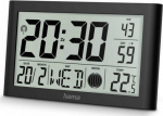 Hama Weather Station Electronic Clock  Martinique Black
