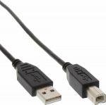 Cable USB InLine USB-A - USB-B 5 m Czarny (34555X)