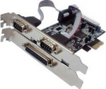 Longshine Controller PCIe 2x Seriell 1x Parallel (RS232C) retail
