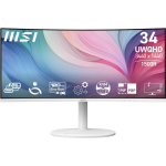 MSI Modern MD342CQPWDE, 86.4 cm (34"), 3440 x 1440 Pixel, UltraWide Quad HD, LCD, 4 ms, Wei&szlig;
