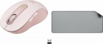 Log Logitech mouse M650 Pink (910-006254) + Studio Series - MID GREY (956-000052)