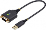 StarTech.com 1ft (30cm) USB to Serial Adapter Cable, COM Retention, RS232 - USB / serial cable - USB (hane) till DB-9 (hane) screwable - 30.5 cm - molded, robust
