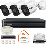 monitoring kit IP BCS Basic 3x Camera BCS-B-TIP15FR3(2.0) Disc recorder