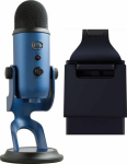 Microphone Blue Yeti USB Midnight Blue (988-000232) + Litra lamp Glow