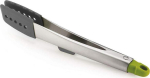 Joseph Joseph Elevate Grey Silicone Steel Tongs