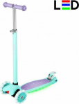 NILS Fun scooter Illuminated children's scooter led Nils Fun HLB1310 fioletowa