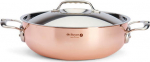 De Buyer Prima Matera Saucepot Copper/Steel 28cm curved induct