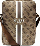 Pouch tablet Guess Guess 4G Stripes Tablet Bag - Bag tablet 10'' (Brown)