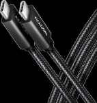 Axagon Data and charging USB 480Mbps cable length 3 m. PD 240W, 5A. Black braided
