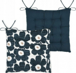 Bertoni-arco Tie-up Chair Cushion, EUGENIE, 38 x 38 cm