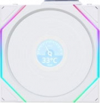 Lian Li UNI FAN TL LCD Wireless L&uuml;fter, ARGB, PWM - 140mm, wei&szlig;