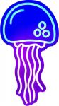 Neon Beline Light Jellyfish