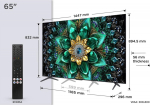 TCL-Digital TV Set|TCL|65 "|4K Ultra HD|3840 x 2160 pixels|Flat|16:9|QD-Mini LED|65Q6C
