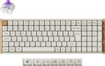 Keychron K4 HE SE wireless keyboard, Purple Magnetic switches, white