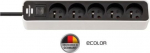 Brennenstuhl Ecolor power strip 5 sockets 1.5 m White