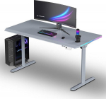 Ultradesk Desk Gaming Desk QUEST, 140x70cm, 72-120cm, gray-gray
