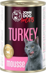 JOHN DOG For cats Turkey Mousse - wet cat food - 400g