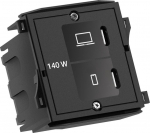 Bachmann custom modulee USB C/C/C Charger with power supply - PC-/Server Netzteil - USB Typ C