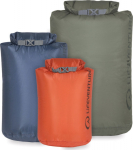 Lifeventure Ultralight DryBag Multipack (5L, 10L, 25L), Earth Tones