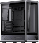 Jonsbo D401 PC-Geh&auml;use, Midi Tower, ATX, Tempered Glass - schwarz