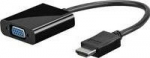 MicroConnect Adapter HDMI - VGA M/F, Black, Support Audio, 1920*1080