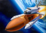 Revell Model plastic Space Shuttle Discovery & Booster Rockets