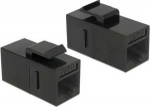 Delock Keystone modulee RJ45 Buchse > RJ45 Buchse Cat.6 UTP schwarz (86381)