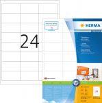HERMA Etiketten Premium A4 wei&szlig; 66x33.8 mm Papier 2400 St