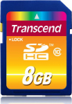 SD Card 8GB Transcend SDHC Class10