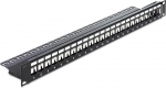 DELOCK 19&Prime; Keystone Patch Panel 24 Port black