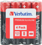 Verbatim ALKALINE BATTERY AAA 4 PACK (SHRINK WRAP)