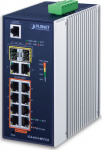 PLANET Industrial 8-Port 10/100/1000T 802.3at PoE + 2-Port