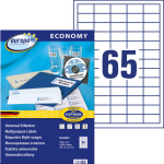 Sticker label AVERY Economy 38x21.2mm on 65 sheets of 100 sheets